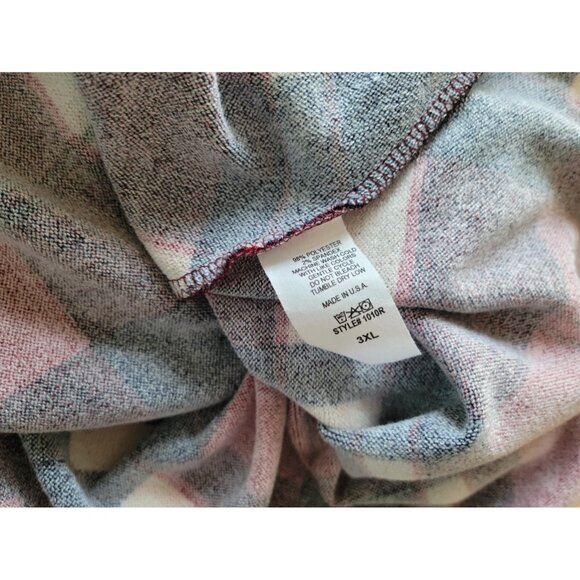 Mint Pineapple Womens Top 3XL Plus Tunic Pullover Poly Blend Knit PLA50E - Picture 8 of 8